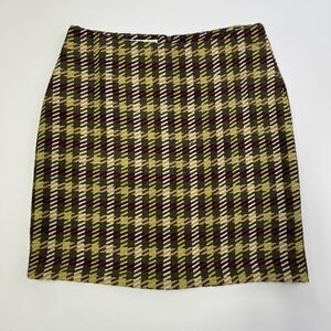 Geoffrey Beene Sport Womens Acrylic Wool Blend 70s Patterned‎ Pencil Skirt 506